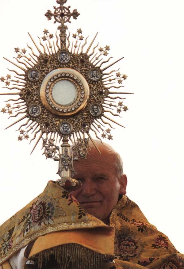 703_ Pope John Paul II with Monstrance